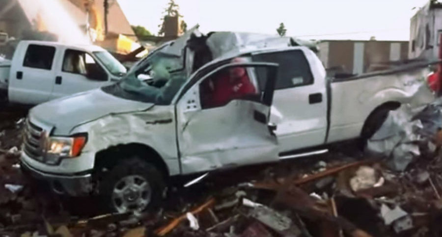 crushed ford f-150