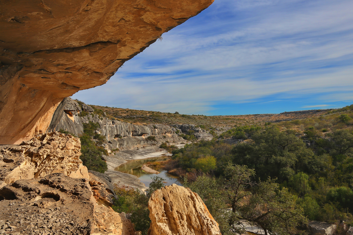 Seminole Canyon State Park in Val Verde County, Texas.
