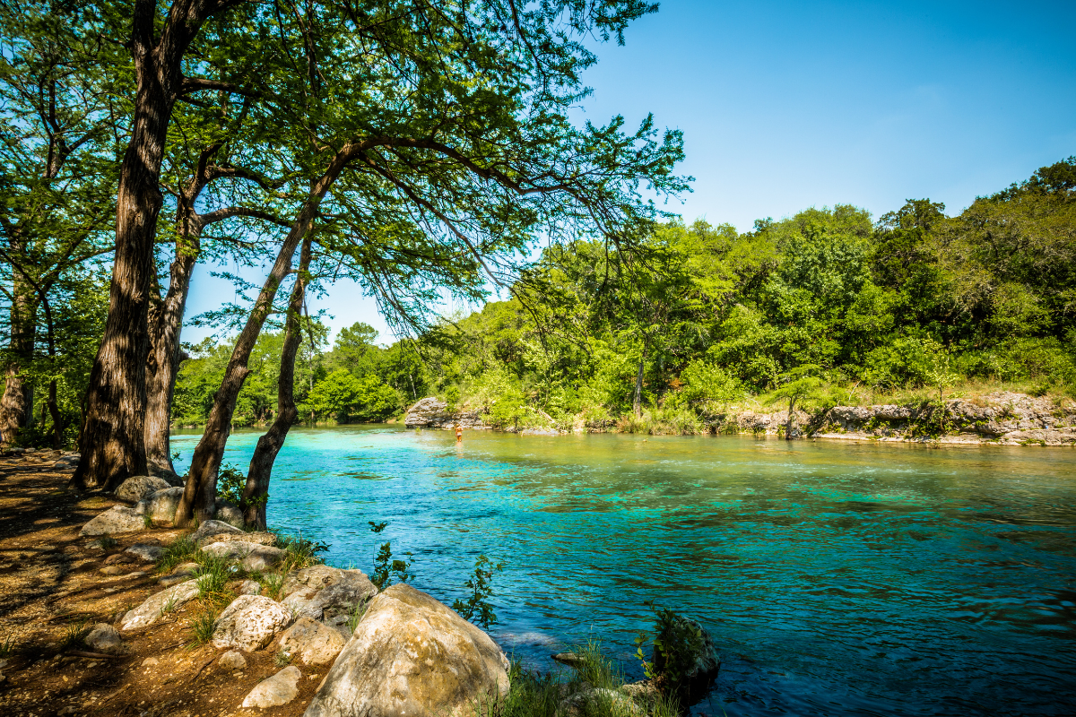 Guadalupe River in New Braunfels, Texas.