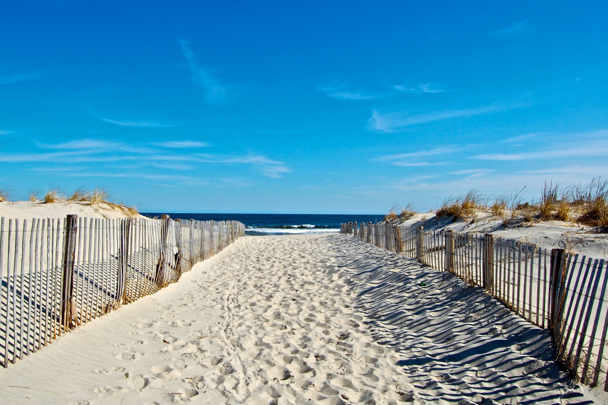 Seaside beach in New Jersey.