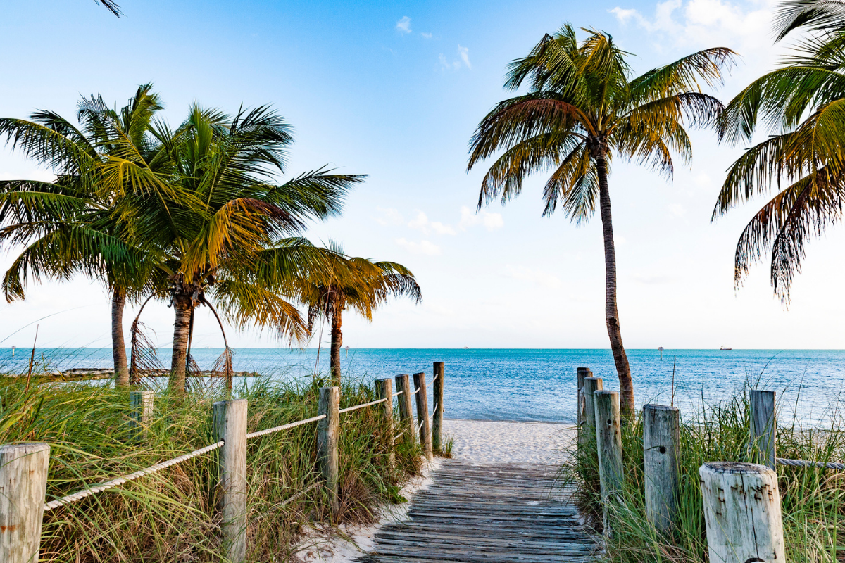 Florida Keys beach.